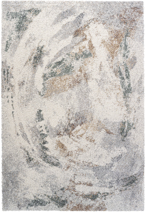 Abstract Swirl Shag Mehari Rug-Rugs Direct