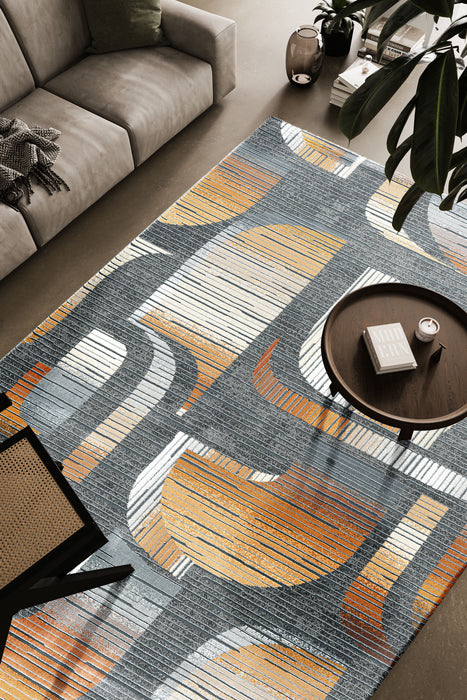 Canyon Mastercraft Abstract Geometric Design Rug