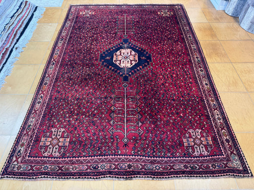 Persian Hand Knotted Shiraz Rug Size: 211 x 306cm- Rugs Direct 