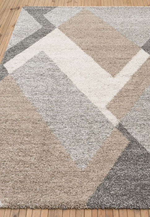 Geometric Design Mehari Shaggy Rug - Rugs Direct