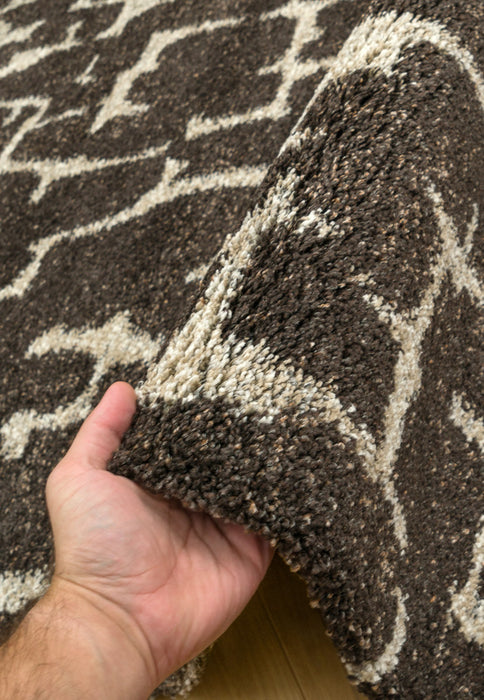 Abstract Design Mehari Shaggy Rug- Rugs Direct 