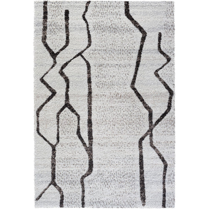 Modern Abstract Line Mehari Rug Size: 160 x 230cm- Rugs Direct