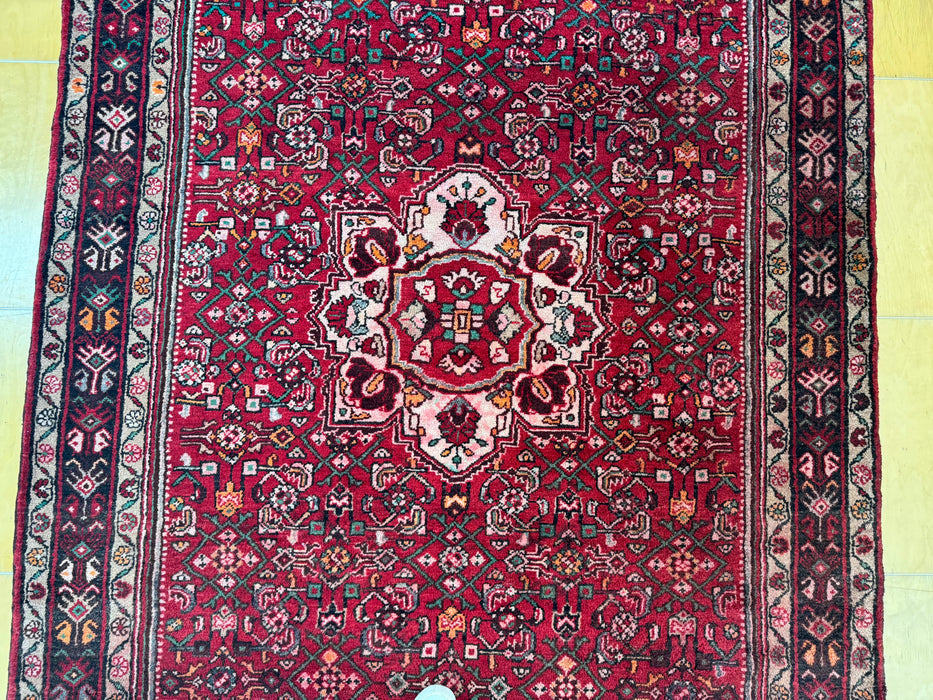 Persian Hand Knotted Hosseinabad Rug Size: 329 x 163cm- Rugs direct 