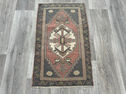 Vintage Hand Knotted Anatolian Turkish Rug Size: 85 x 52cm- Rugs Direct 