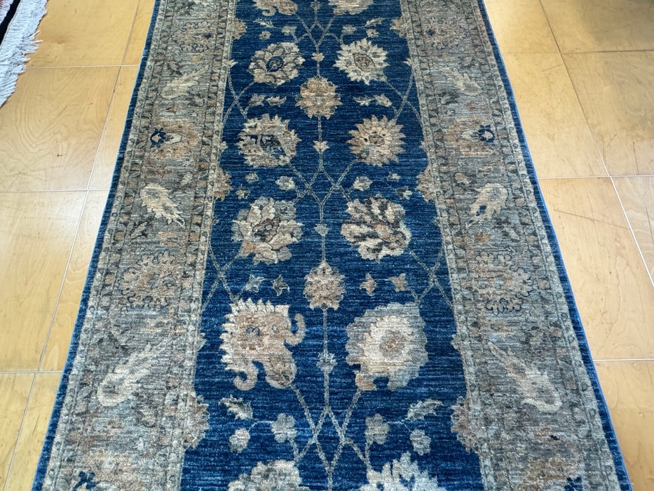 Afghan Hand Knotted Choubi Hallway Runner Size: 503 x 121cm- Rugs Direct 