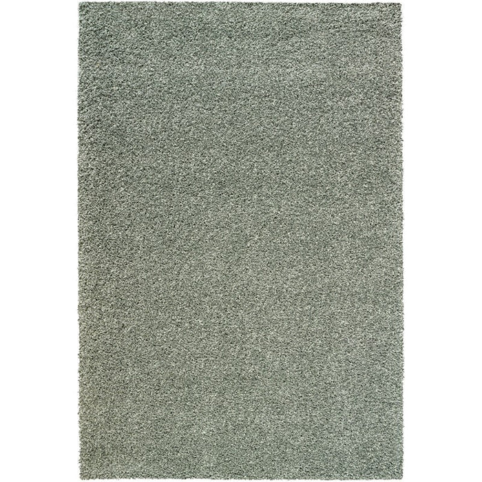 Twilight Shaggy Green and Beige Colour Rug- Rugs Direct