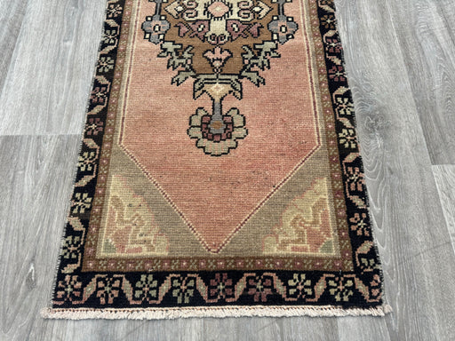 Vintage Hand Knotted Anatolian Turkish Rug Size: 115 x 51cm- Rugs Direct