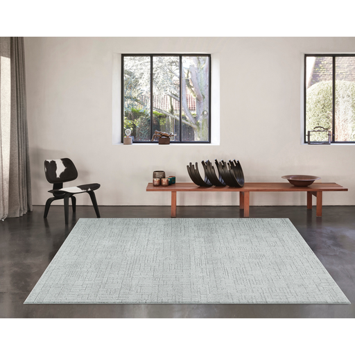 Modern Luxurious textured Light Grey Trentino Rug - Rugs Direct