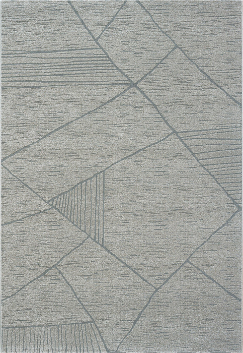 Contemporary Geometric Grey Trentino Rug- Rugs Direct