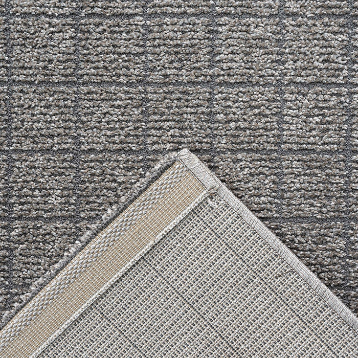 Luxurious Grey Textured Trentino Rug- Rugs Direct