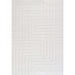 Geometric Ivory Textured Trentino Rug (41069-6161)-Rugs Direct