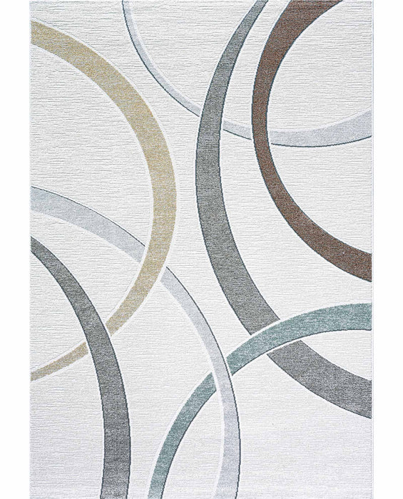 Contemporary Circle Pattern Valentino Rug Size: 160 x 230cm-Rugs Direct