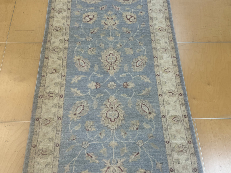 Afghan Hand Knotted Choubi Hallway Runner Size: 380 x 79cm- Rugs Direct