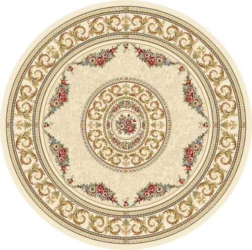 Traditional Design Da Vinci Round Rug Size: 240 x 240cm- Rugs Direct