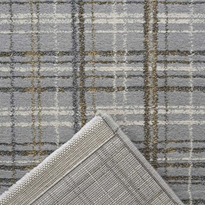 Textured Plaid Pattern Harmony Rug- Rugsa Direct