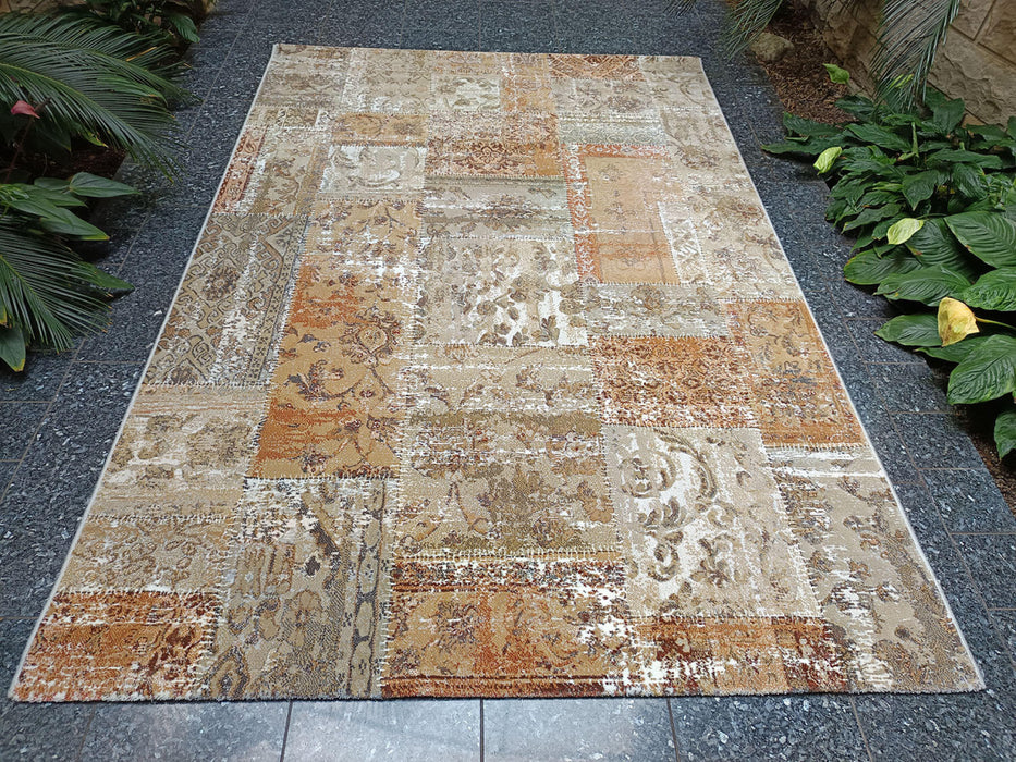 Patchwork Look Design Argentum Rug Size: 160 x 230cm- Rugs Direct