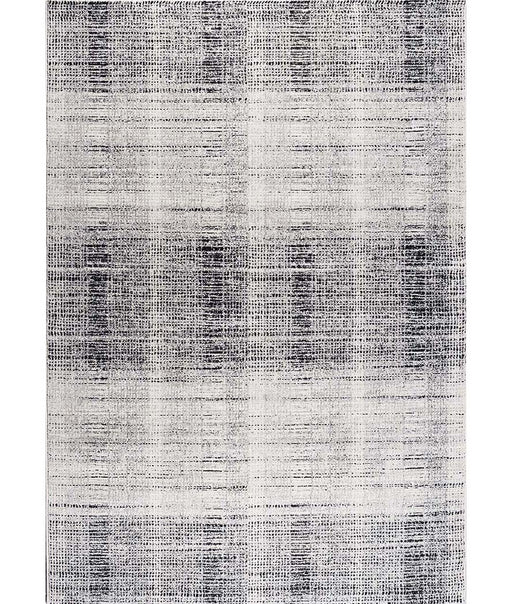 Monochrome Textured Grid Argentum Rug Size: Rugs Direct