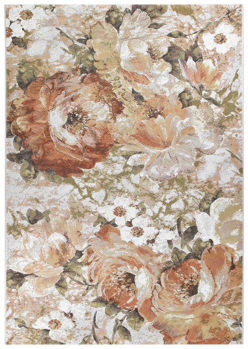 Mastercraft Floral Argentum Rug- Rugs Direct