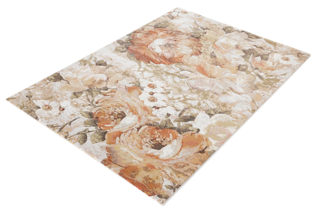 Mastercraft Floral Argentum Rug- Rugs Direct