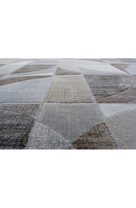 Modern Geometric Design Argentum Rug Size: 200 x 290cm-Rugs Direct