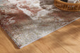 Distressed Canvas Argentum Rug-Rugs Direct