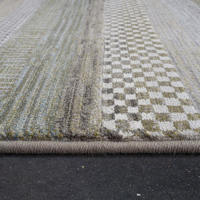 Multi-Tone Stripes Design Argentum Rug