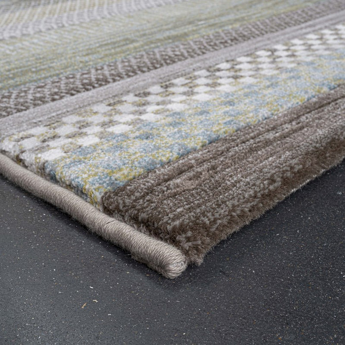 Multi-Tone Stripes Design Argentum Rug