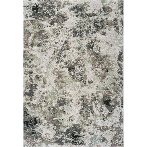 Abstract Distressed Pattern Argentum Rug - Rugs Direct