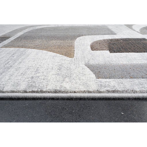 Abstract Curves Design Argentum Rug-Rugs Direct