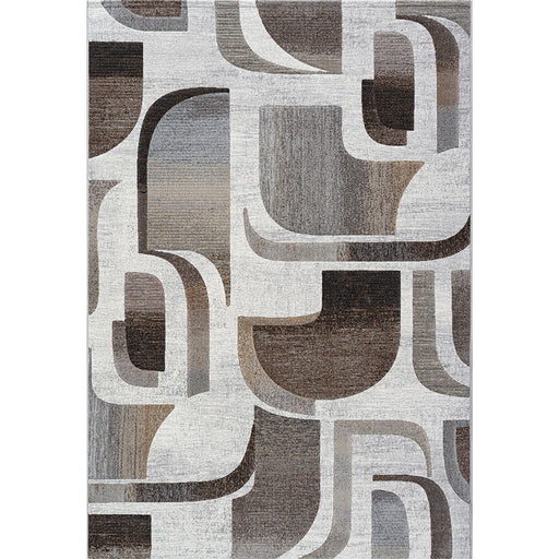 Abstract Curves Design Argentum Rug-Rugs Direct