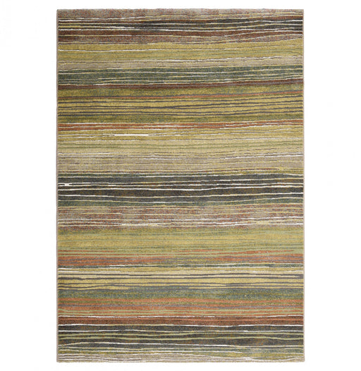 Modern Earthy Stripes Design Argentum Rug- Rugs Direct