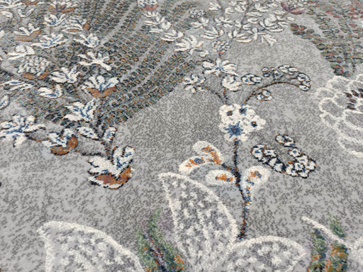 Botanical Garden Design Argentum Rug Size: 200 x 290cm- Rugs Direct