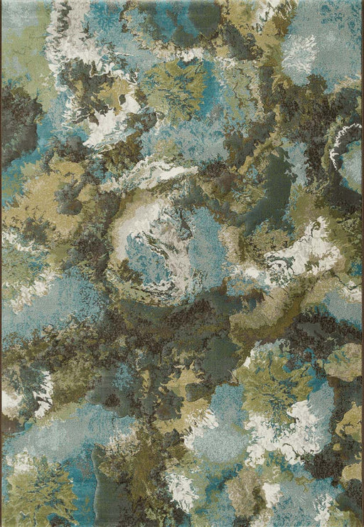 Abstract Floral Dream Argentum Rug- Rugs Direct