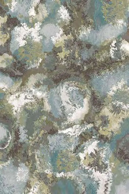 Abstract Floral Dream Argentum Rug- Rugs Direct