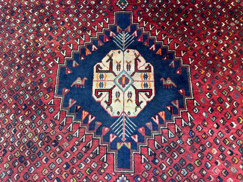 Persian Hand Knotted Shiraz Rug Size: 211 x 306cm- Rugs Direct