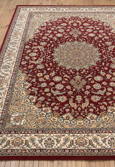 Traditional Medallion Design Da Vinci Rug Size: 133 x 195cm (57178-1464)-Rugs Direct 