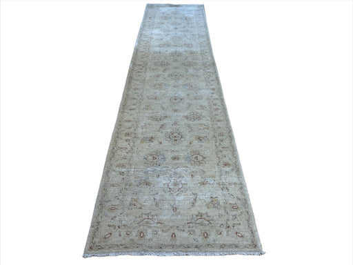 Afghan Hand Knotted Choubi Hallway Runner Size: 391 x 82cm-Rugs Direct 