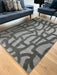 Elegant Curved Line Tweed Rug - Rugs Direct