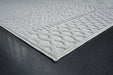 Modern Cream Textured Tweed Rug-Rugs Direct