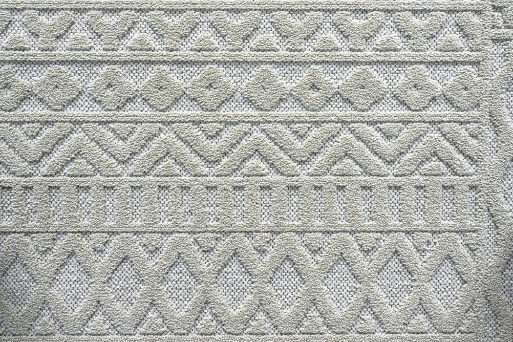 Modern Cream Textured Tweed Rug-Rugs Direct