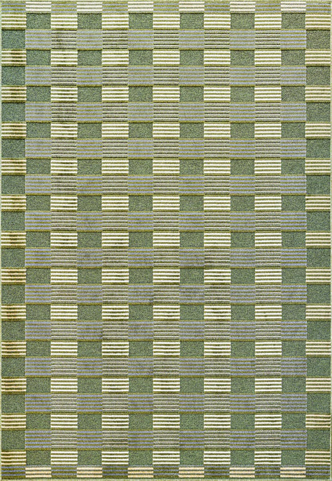 Contemporary Checkered Design Tweed Rug-Rugs Direct