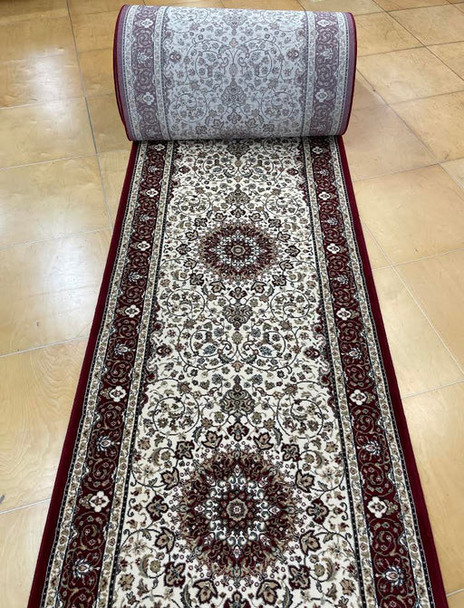 Persian Medallion Design Hallway Runner 100cm Wide x Cut To Order- Rugs direct 