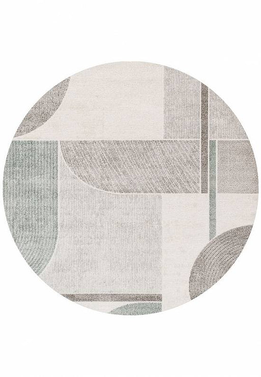 Geometric Design Valentino Round Rug - Rugs Direct