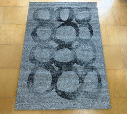 Modern Abstract Pattern Mehari Shaggy Rug (23439-4258) Size: 160 x 230cm- Rugs Direct 