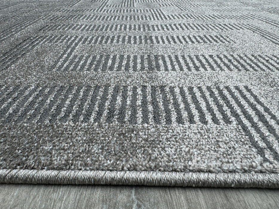 Contemporary Maze Design Textured Trentino Rug