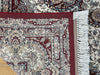 Anahita Collection Rug - Regal Floral Medallion in Cream and Burgundy- Rugs Direct 