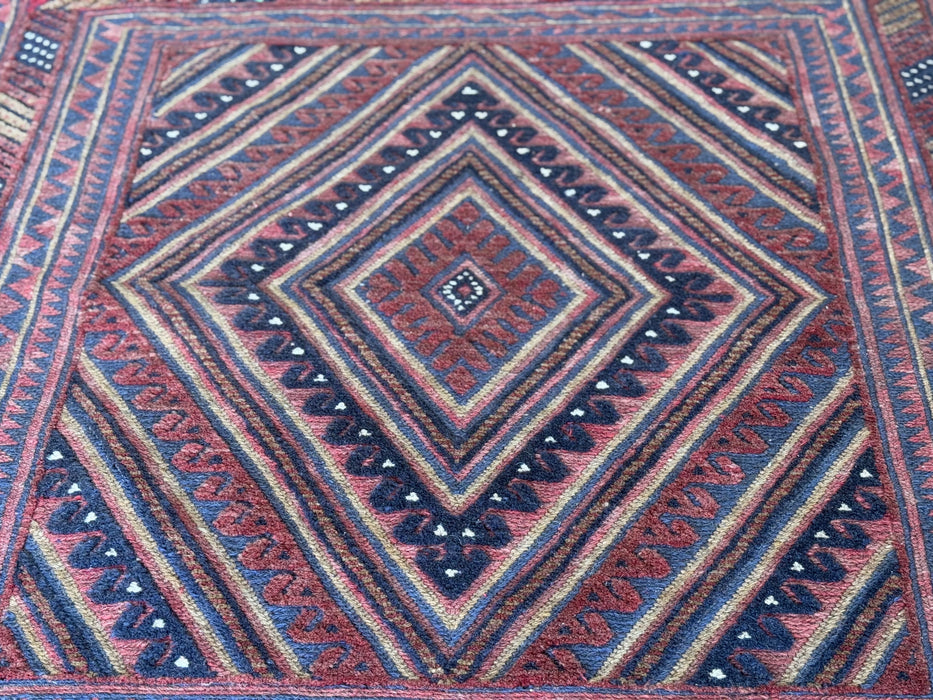 Excellent Handmade Oriental Mashwani Kilim Rug Size: 100 x 111cm- Rugs Direct