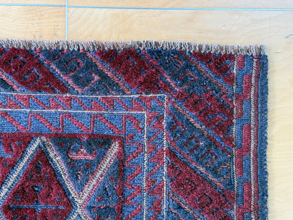 Excellent Handmade Oriental Mashwani Kilim Rug Size: 110 x 98cm