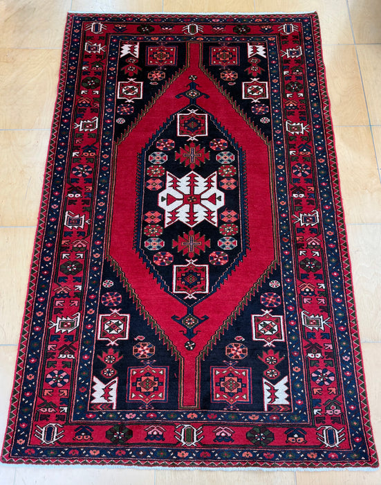 Persian Hand Knotted Saveh Rug Size: 202 x 135cm- Rugs Direct