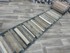 Kimya Collection Modern Striped Rug in Earth and Denim Tones –  HALLWAY RUNNER 80CM X CUT TO ORDER- RUGS DIRECT 